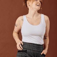 Camisole doublée - blanc