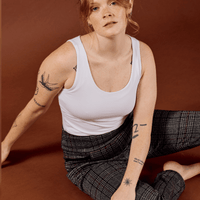 Camisole doublée - blanc