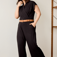 Ceinture en cuir véritable - cognac