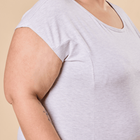 Tunique à fente brume