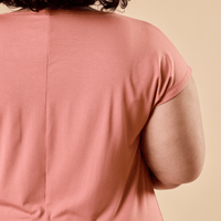 Tunique à fente corail