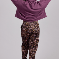 Haut douillet à capuchon - figue