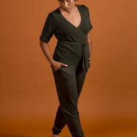 Haut cache-cœur avec ceinture