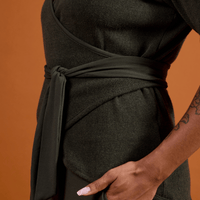 Haut cache-cœur avec ceinture