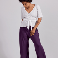 Haut cache-cœur avec ceinture