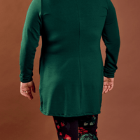 Tunique à poches col cordon - vert forêt