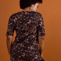 tunique col V avec manches 3/4 imprimé Lueurs