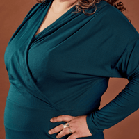 Tunique cache-cœur - émeraude