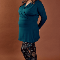 Tunique cache-cœur - émeraude