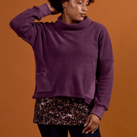 haut en sherpa avec manches longue et poches