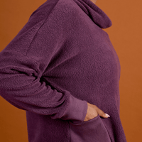 haut en sherpa avec manches longue et poches