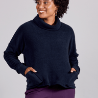 haut en sherpa avec manches longues et poches