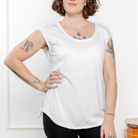 Haut sans manches - blanc doux