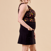 jupe-short avec poches noire