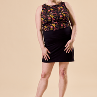 jupe-short avec poches noire