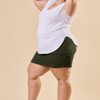 Jupe-short avec poche romarin