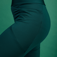 legging effet polar vert profond