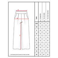 Pantalon large à plis creux - carmin