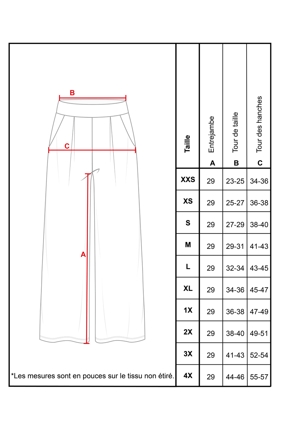 Pantalon large à plis creux - noir