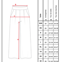 Pantalon large à plis creux - noir