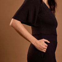 combinaison élégante noire