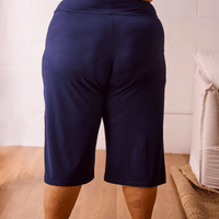 Capri jambe évasée - marine
