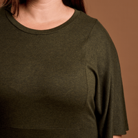 Robe avec manches kimono romarin