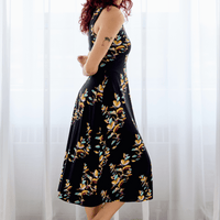 Robe longue avec dos ouvert - eucalyptus