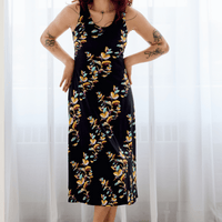 Robe longue avec dos ouvert - eucalyptus