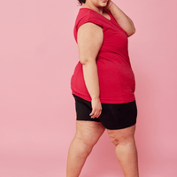 T-shirt décontracté - cerise