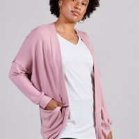 veste cocon de couleur Lotus