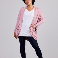 veste cocon de couleur Lotus