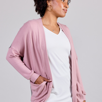 veste cocon de couleur Lotus