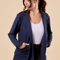 Veston effet lin minuit