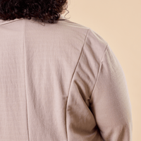 Veston effet lin sable