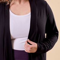 Veste légère avec poches noire