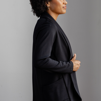 Veston souple avec poches- noir