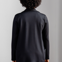 Veston souple avec poches- noir