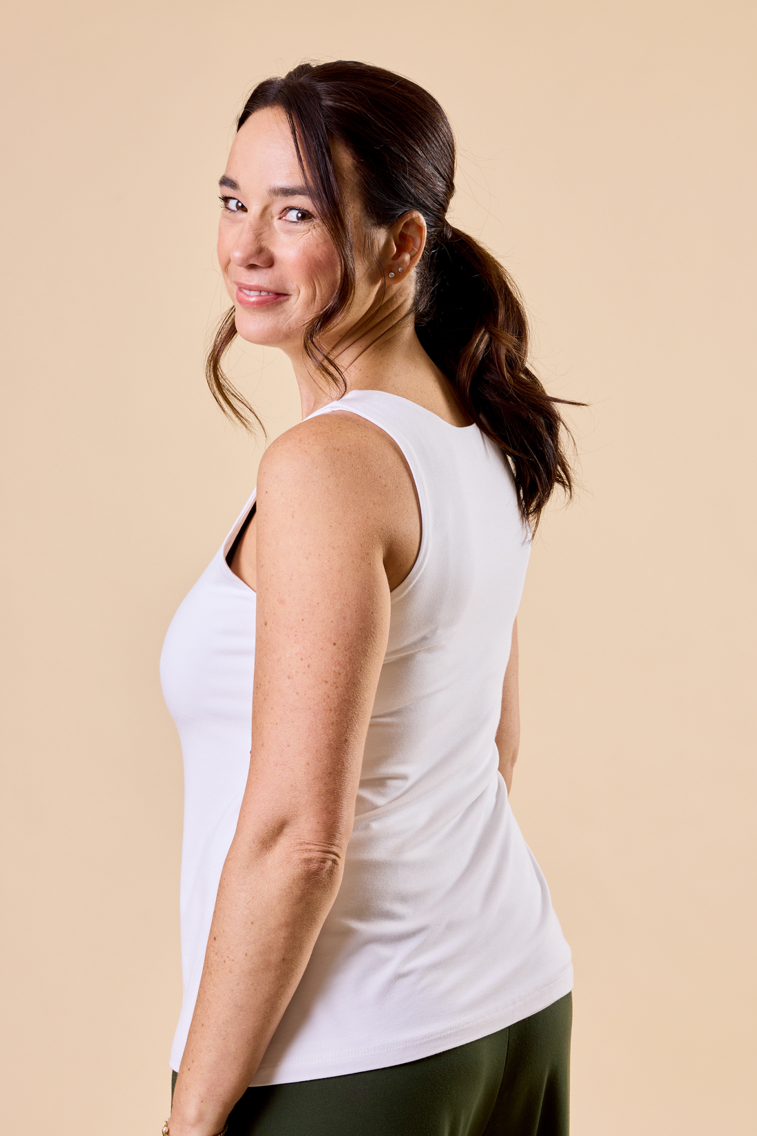 Camisole doublée - blanc