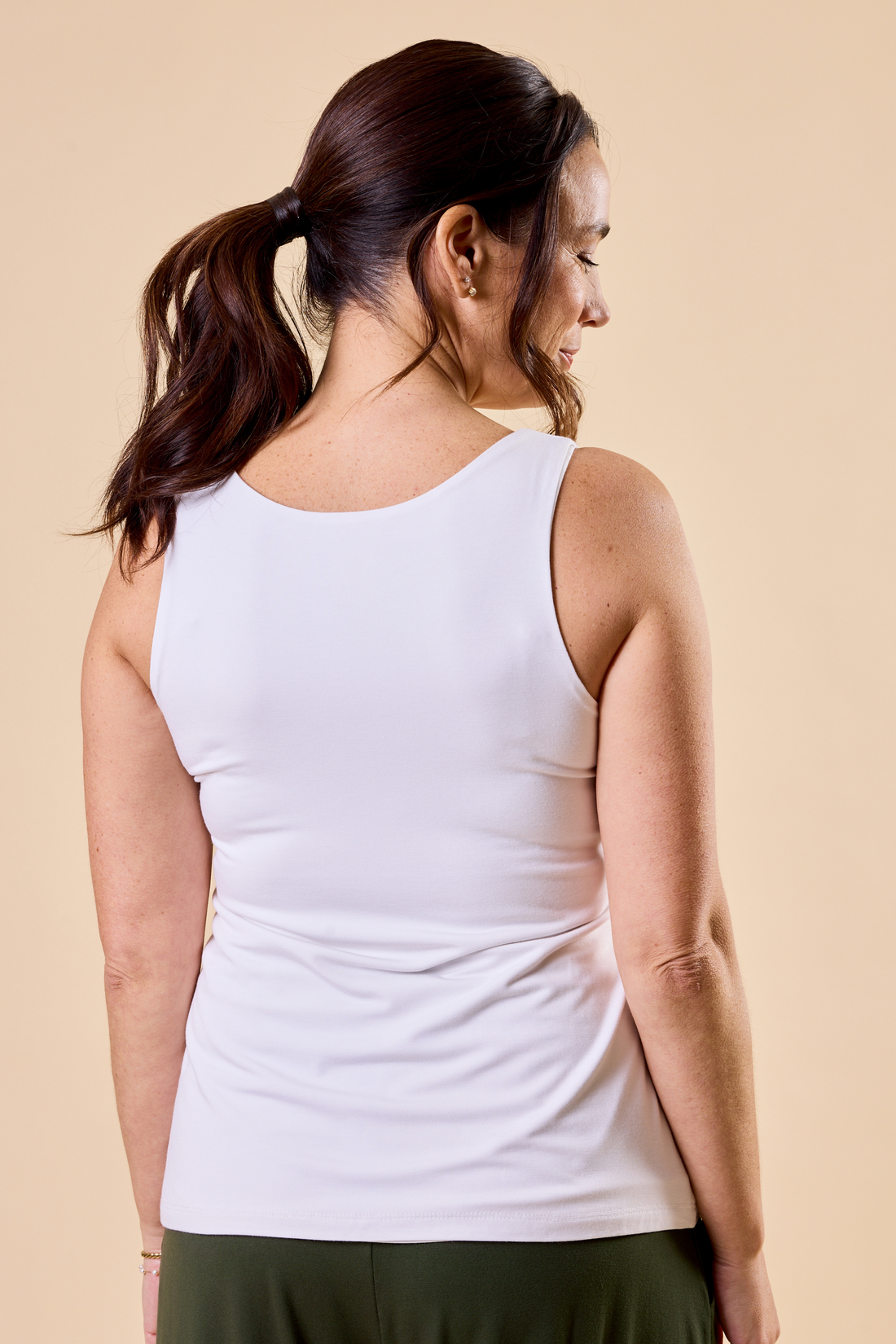 Camisole doublée - blanc