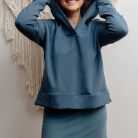 Camisole longue yoga - sarcelle