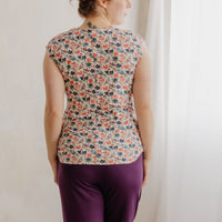 Haut sans manches - floraison