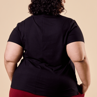 Polo à manches courtes noir