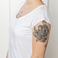 Haut sans manches - blanc doux