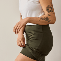 Jupe-short avec poche - romarin