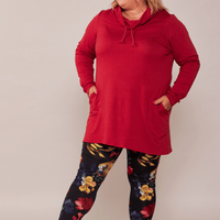 Legging à motifs fleuris, fait au Québec, Canada.