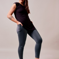 Legging effet polar - ardoise