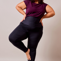 Legging effet polar - noir