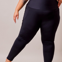 Legging effet polar - noir