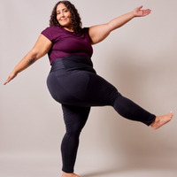 Legging effet polar - noir